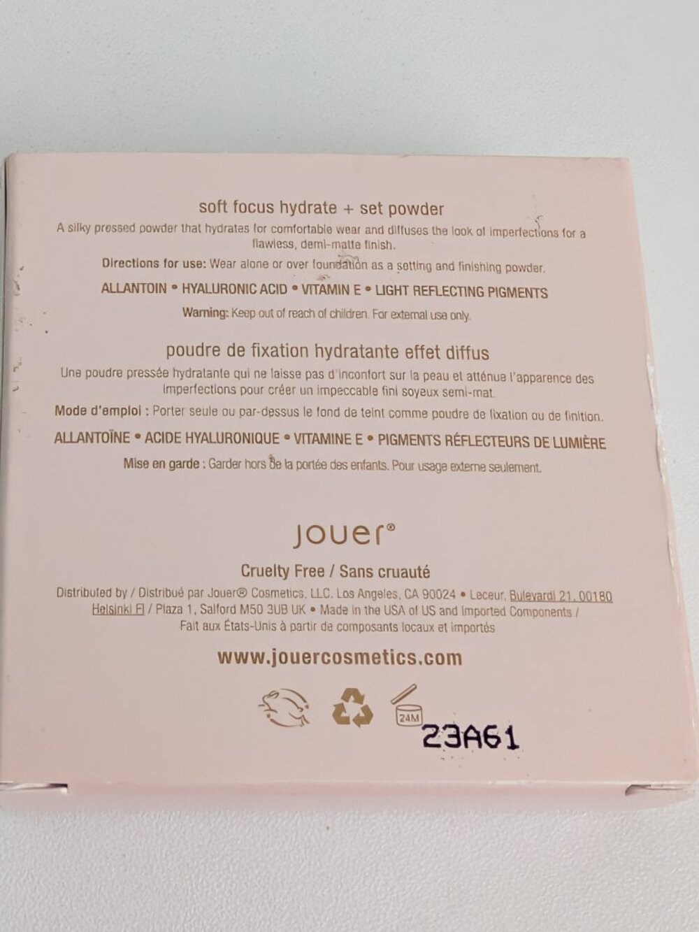 Jouer Soft Focus Hydrate + Set Powder Tres Translucent New with Box - Picture 4 of 5